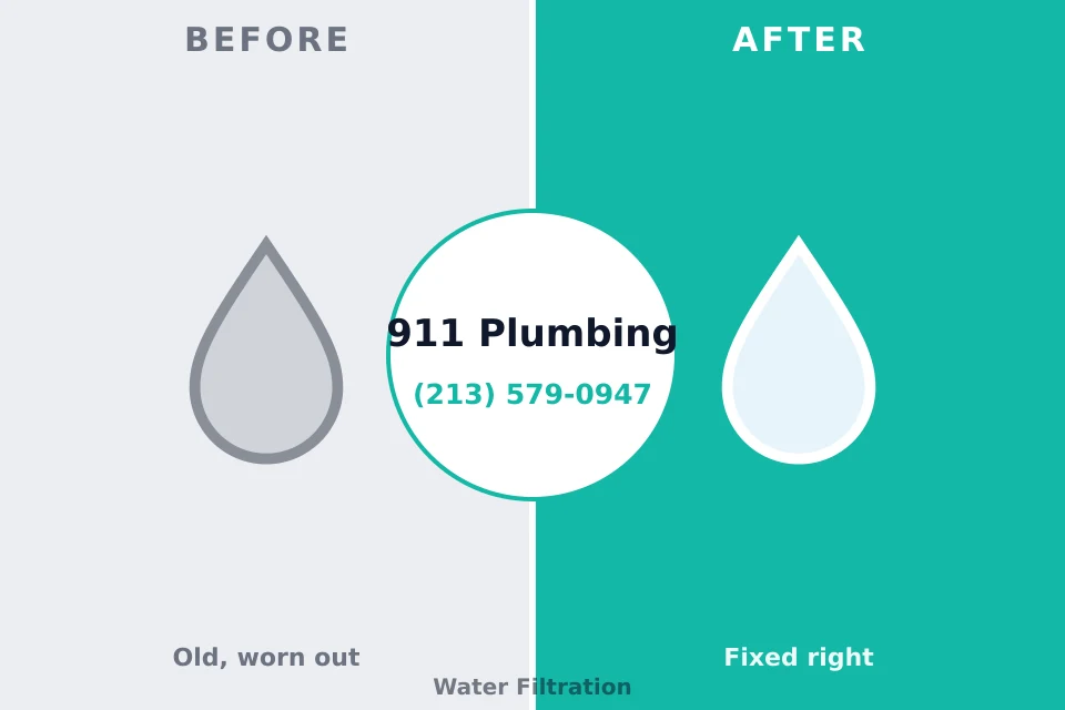 Before and after: plumbing repair Julesburg, CO